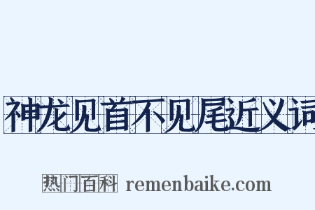 神龙见首不见尾近义词是什么意思的图片